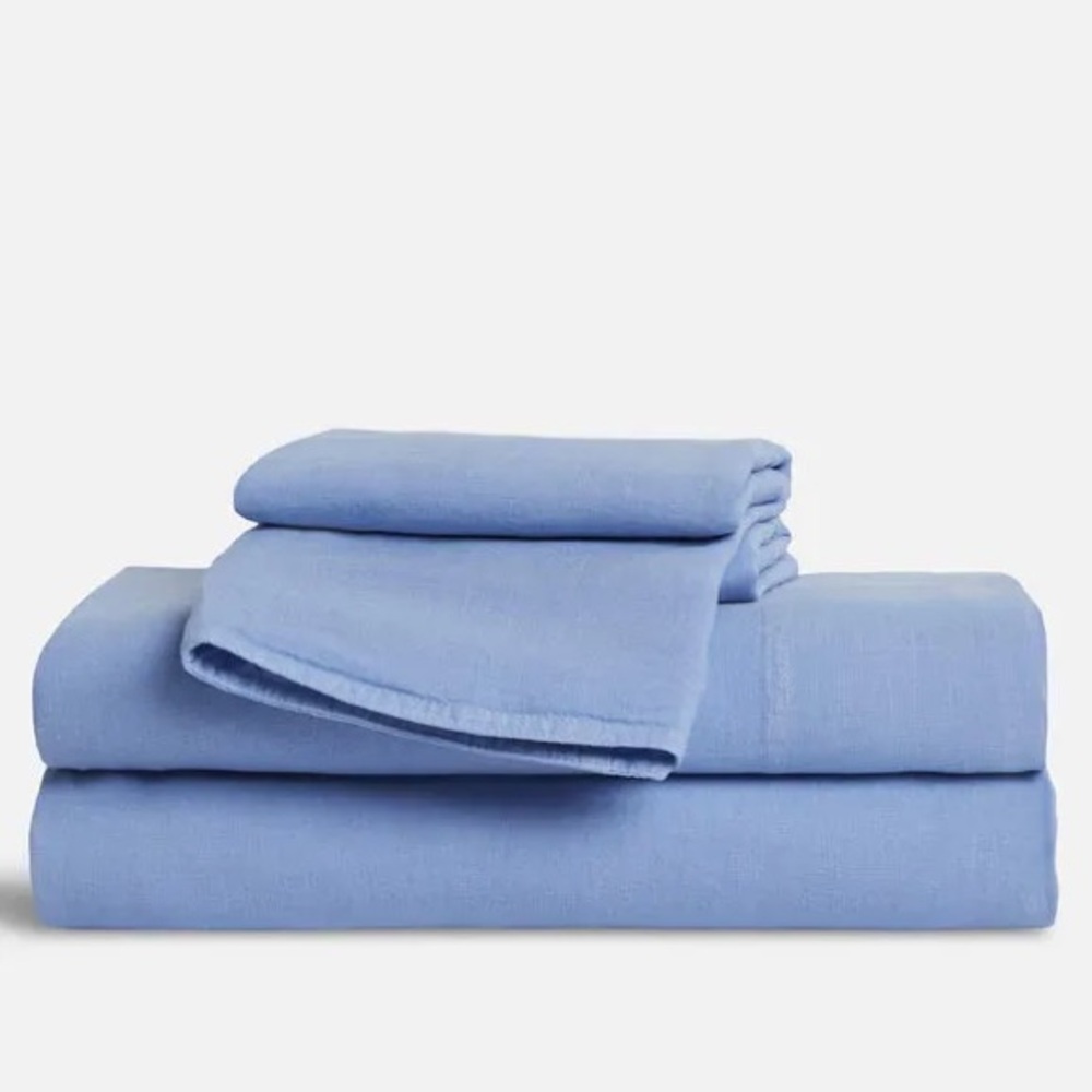 NWT Brooklinen Linen Sheets - Queen size, Hydrangea color